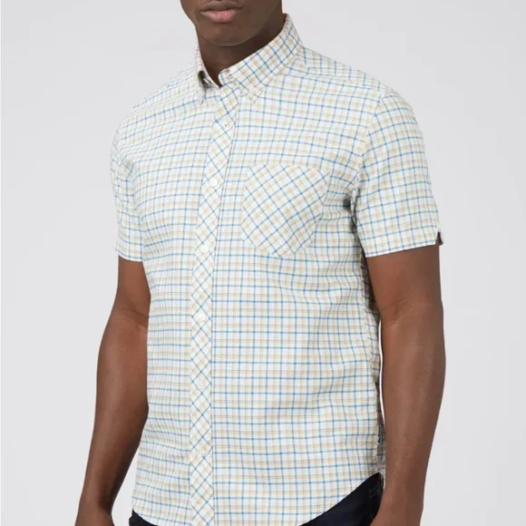 Ben sherman short sales sleeve button down